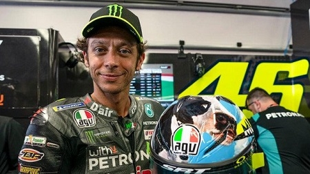 Il nuovo casco 2021 di Valentino Rossi - Motociclismo